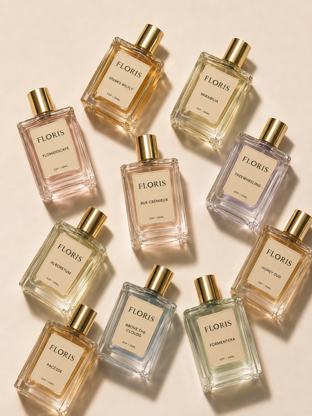 Women's perfume collection